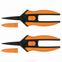 Fiskars R88Z244 ferramenta Tesoura de poda antiaderente (pacote com 2): microponta softgrip