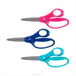 Fiskars R88Z35 ferramenta tesouras para crianças grandes (6 pol.) Pacote com 3