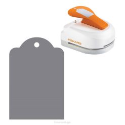 Fiskars R88Z448 ferramenta criador de etiquetas padrão com fixador de ilhós integrado